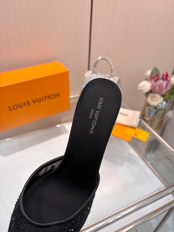 LV 2026 Gala Mule 10cm Mesh 140716