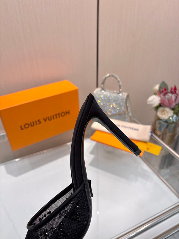 LV 2026 Gala Mule 10cm Mesh 140716