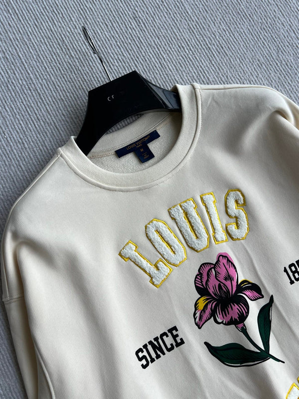 LV 26S Iris Signature Sweater Embroidered Iris Cotton 434542