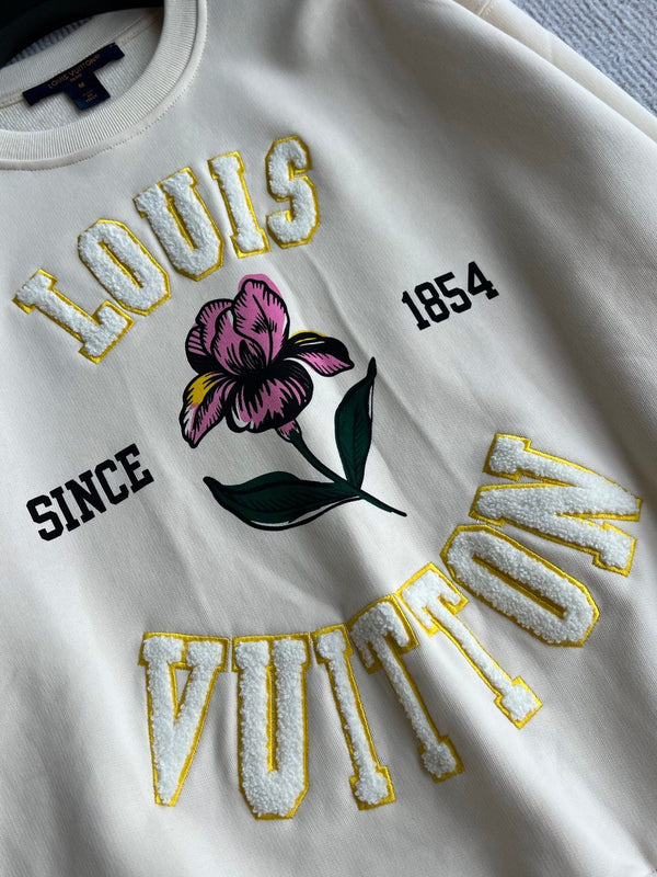 LV 26S Iris Signature Sweater Embroidered Iris Cotton 434542