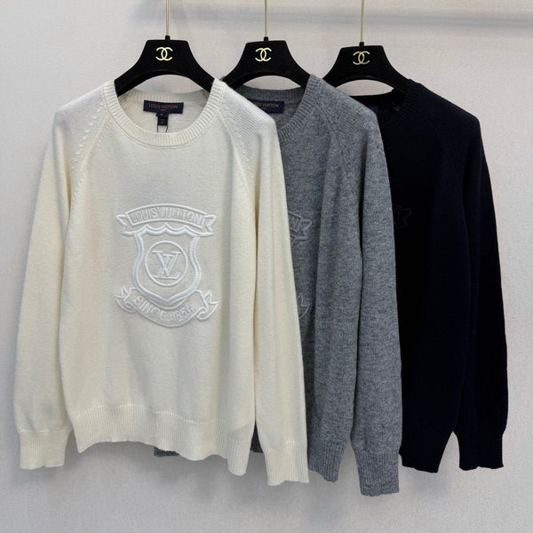 LV 26S Signature Crest Pullover Wool 433780