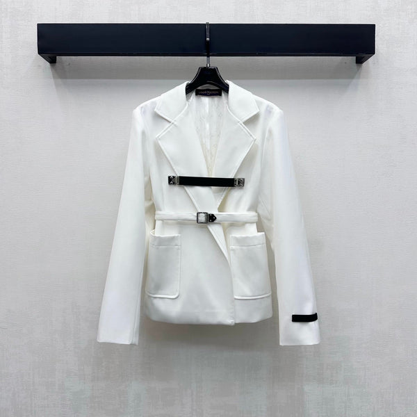 LV 26S S-Lock Belted Blazer Jacket Polyester 433948