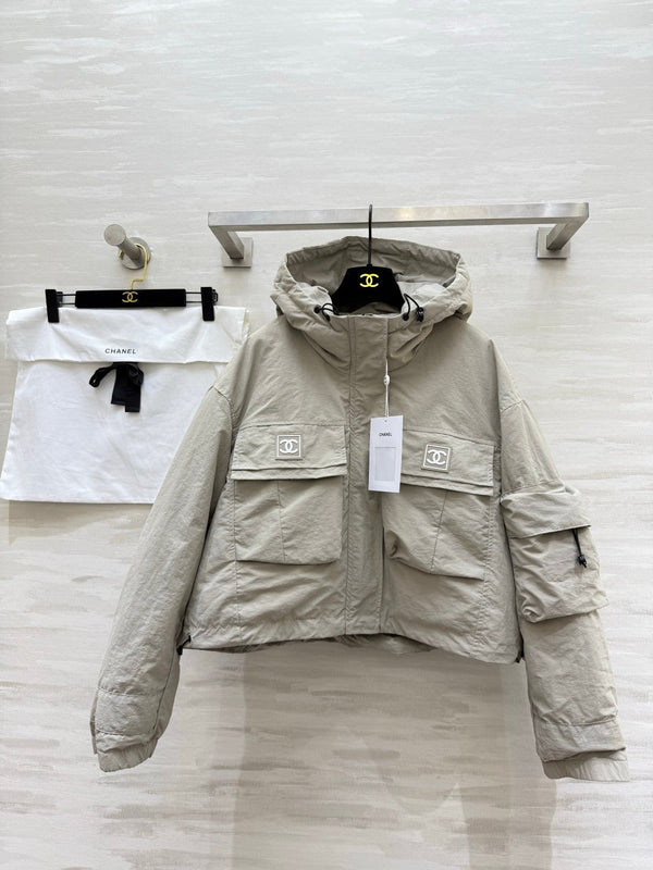 CC 26S Cropped Hooded Jacket Utility Pockets 435319