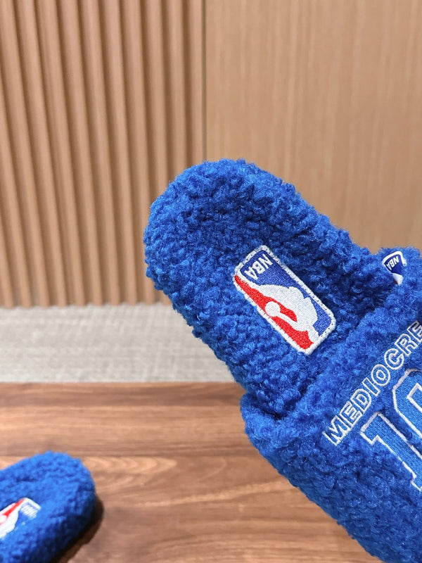 BLC NBA Unisex Shearling Slides 151366