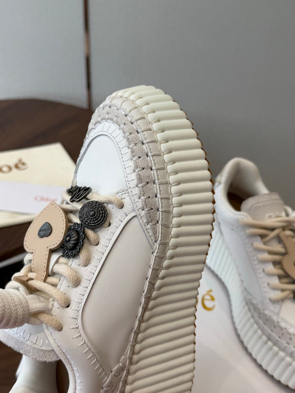 CHLOE 26SS Platform Sneakers Casual Shoes Cowhide 152700