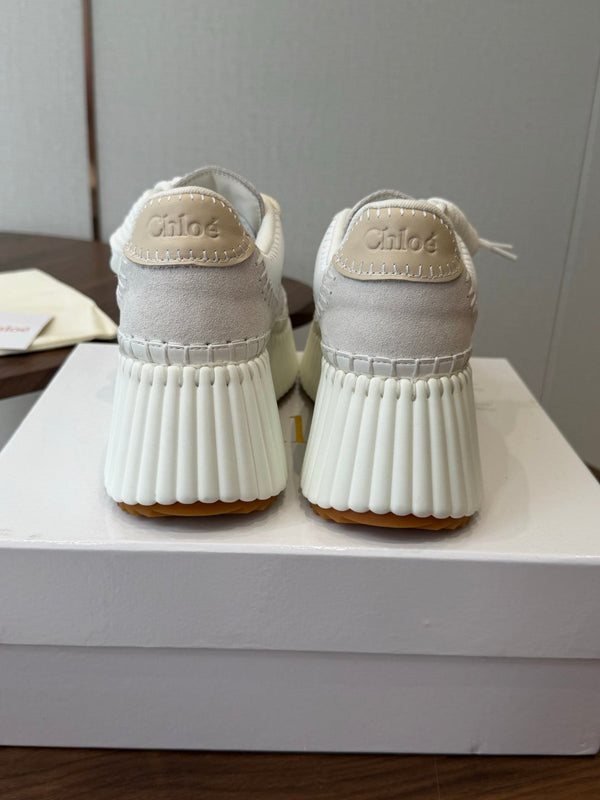 CHLOE 26SS Platform Sneakers Casual Shoes Cowhide 152700