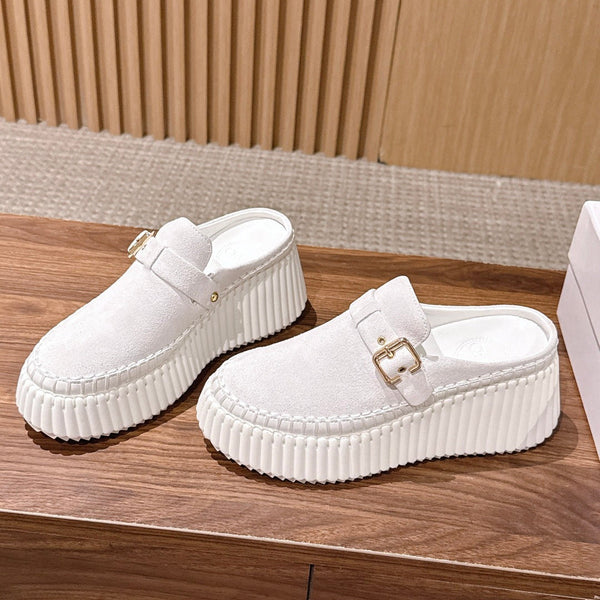 CHLOE New Platform Slip-on Sneakers Mule Style Cowhide 995274