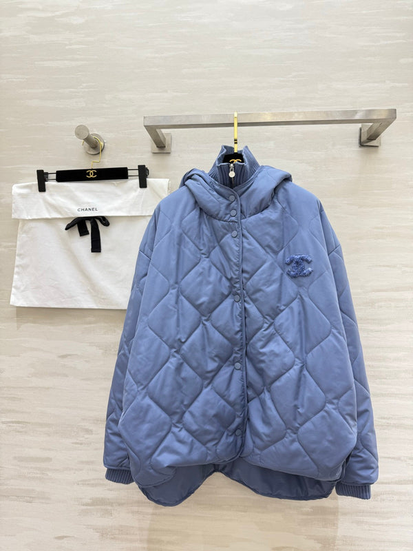 CC 26S Diamond Quilted Puffer Jacket Logo 435252