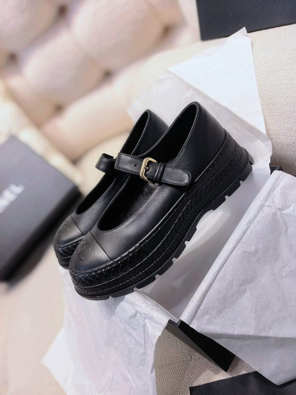 CC 26S Double Mary Jane Pumps 5cm Nappa Lambskin 156632