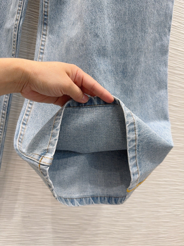 CC 26S Wide-Leg Denim Jeans Cotton 436534
