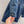 LV 26S Denim Shirt Dress Diamond Grid Pattern Buttons Blue Cotton 436596