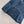 LV 26S Denim Mini Skirt Diamond-Grid Stitching Front Box Pleats Blue Cotton 436592