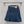 LV 26S Denim Mini Skirt Diamond-Grid Stitching Front Box Pleats Blue Cotton 436592