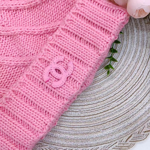 CC 26FW Cable-Knit Beanie Cashmere Wool 518018