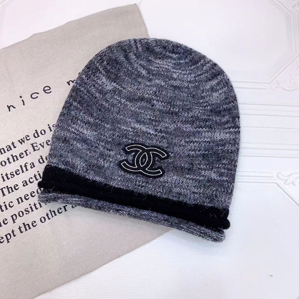 CC 26FW Marled Knit Beanie Double C Logo  518015