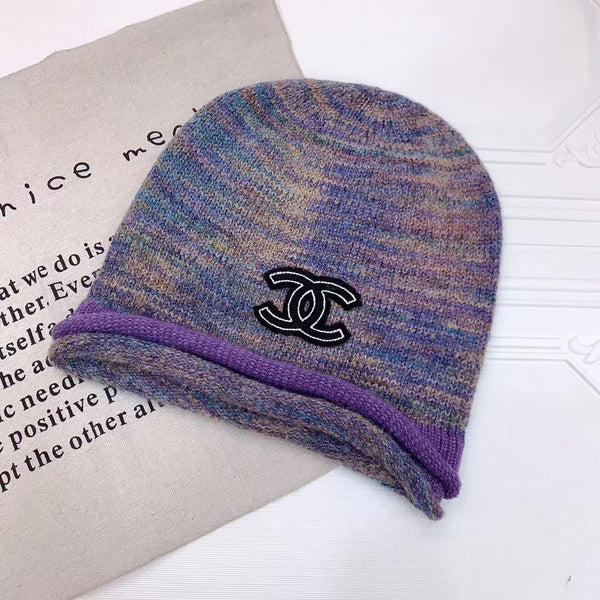 CC 26FW Marled Knit Beanie Double C Logo  518015