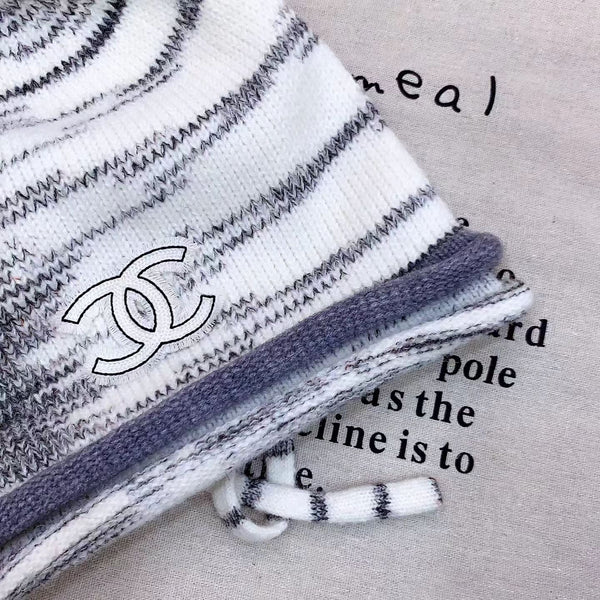 CC 26FW Marled Knit Beanie Double C Logo  518015