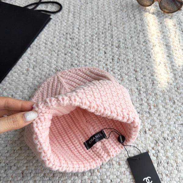 CC 26FW Knit Beanie Double C Logo 517954