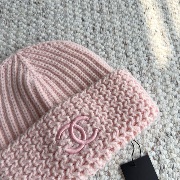 CC 26FW Knit Beanie Double C Logo 517954