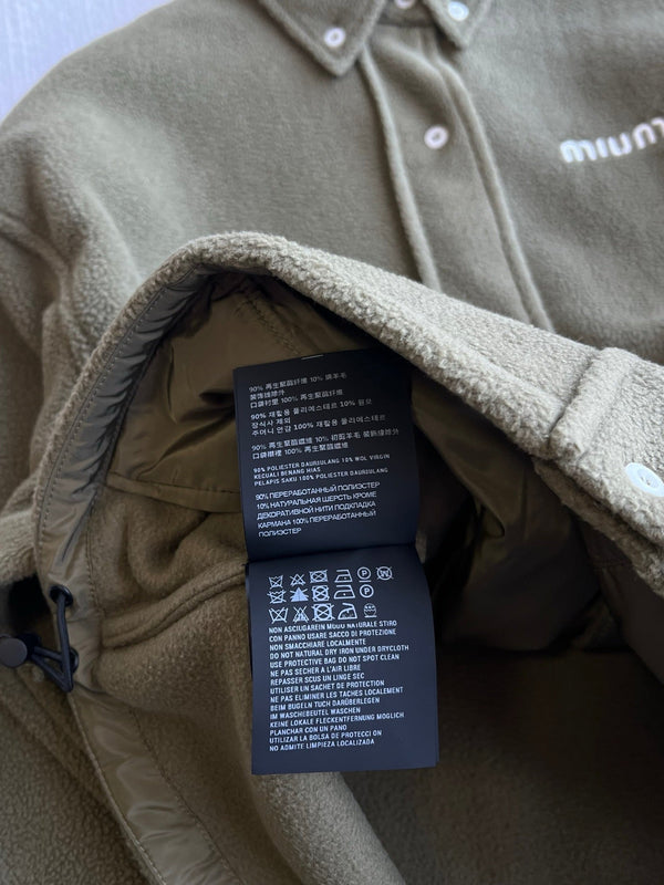Miu 26FW Fleece Blouson Jacket Polyester 439725