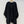 CD 26FW Cape Coat Knot Buttons Fringe Hem Black Wool 440413