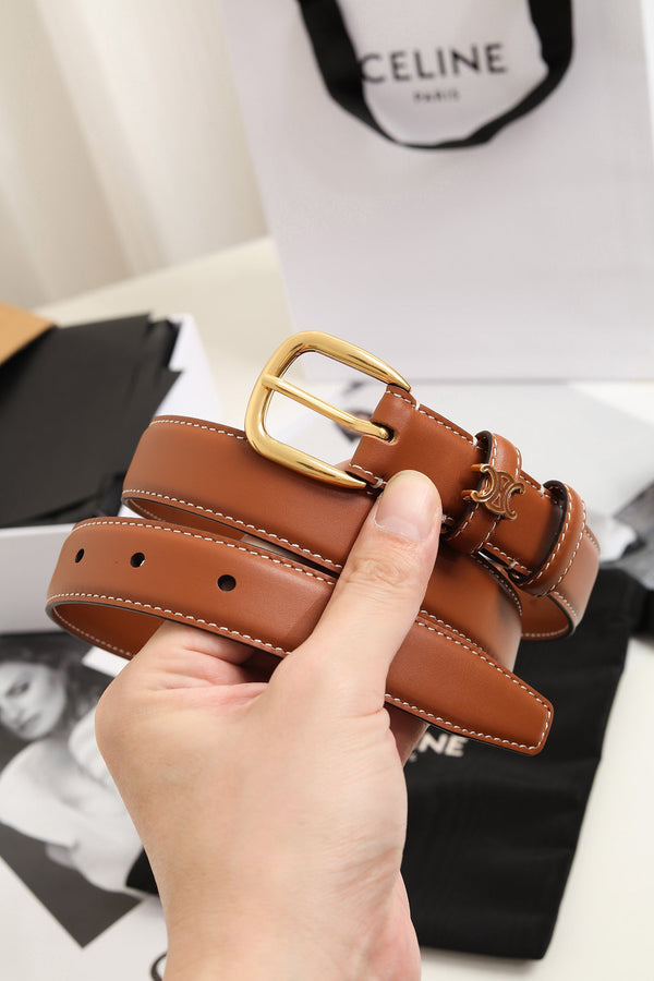 CE 26FW Vivienne Belt 25mm Leather 219233