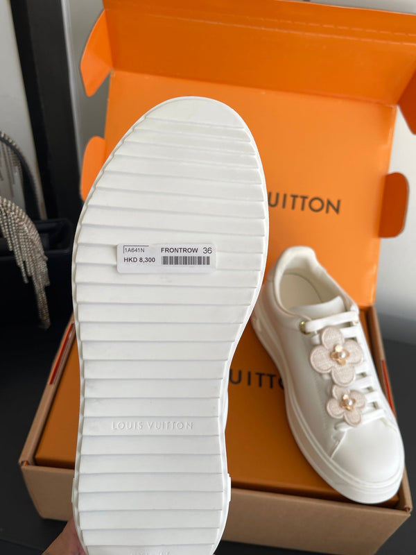 LV Time Out Sneakers Monogram Flower Charms Leather 176800