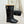 CC 26FW Riding Boots Gold-Tone Turn-Lock Strap Black Leather & Shearling 188565