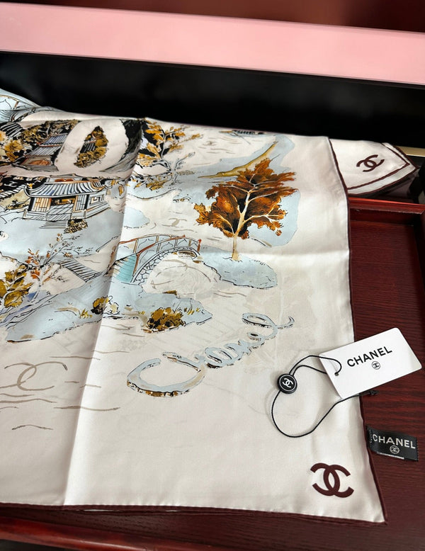 CC Scarf 90x90 Twill Silk 550756