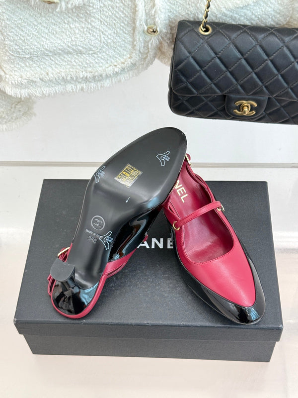 CC 2026 Two-Tone Slingback 70mm Leather 671568