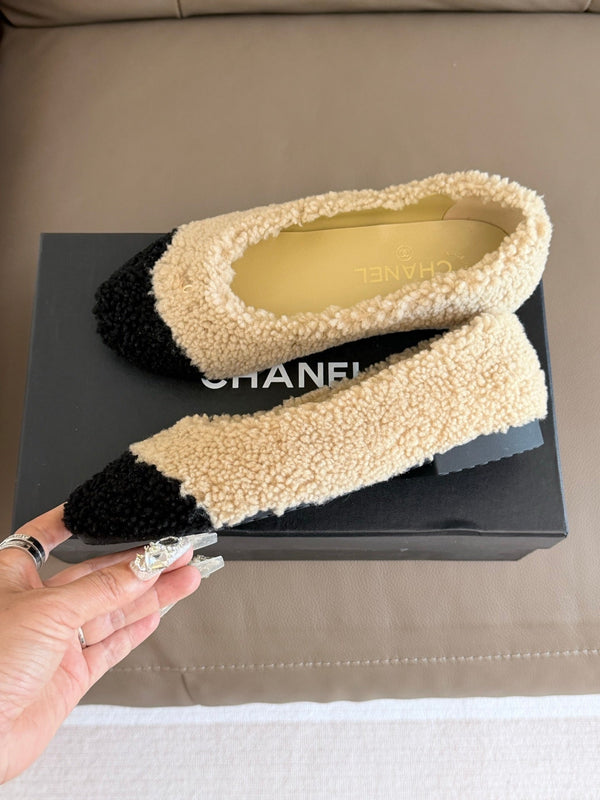 CC 26ss Ballet Flats Shearling 194750