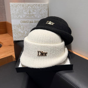 CD 26FW Knit Bucket Hat Rolled Brim Wool Blend 563747