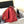 19 FLAP BAG 26 RED LAMBSKIN GOLD HARDWARE