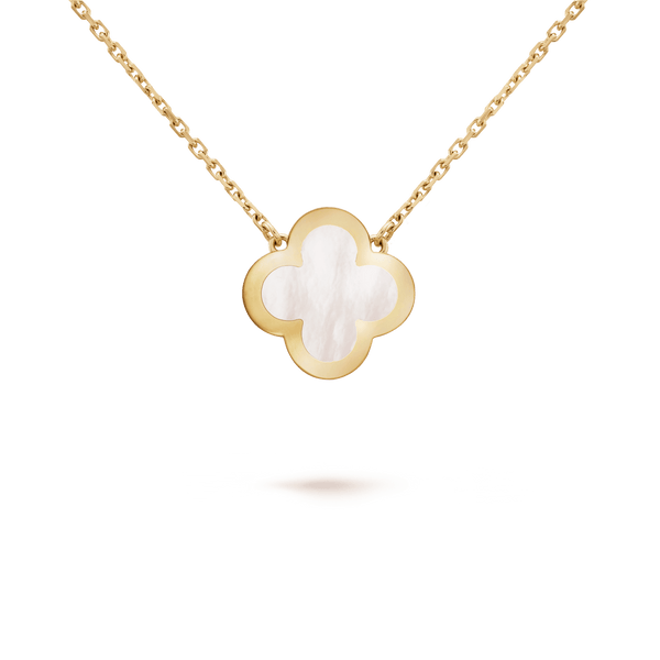 PURE CLOVER PINK GOLD MOP NECKLACE