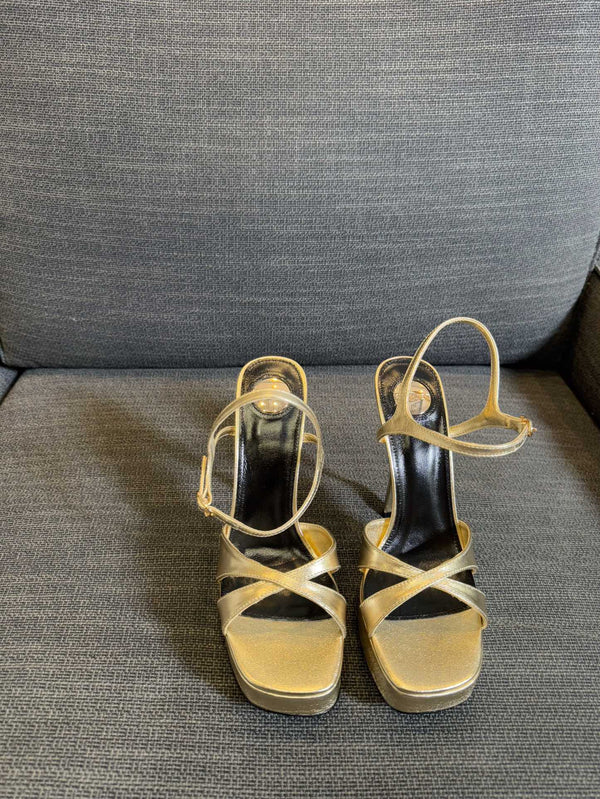 YSL 26S Cross-Strap Sandals 150 Mm Calfskin