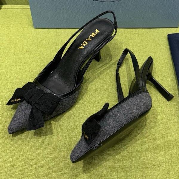 Prad 2026 Bow Detail Slingback 75mm Fabric 148635