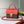 LOCKY BB 21 IN BROWN MONOGRAM CANVAS AND RED CALFSKIN GOLD BUCKLE