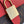 LOCKY BB 21 IN BROWN MONOGRAM CANVAS AND RED CALFSKIN GOLD BUCKLE