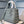 medium lady 24 matte grey calfskin matte grey hardware