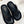 TR 26s Ginza Sandals Black Smooth Leather 156123