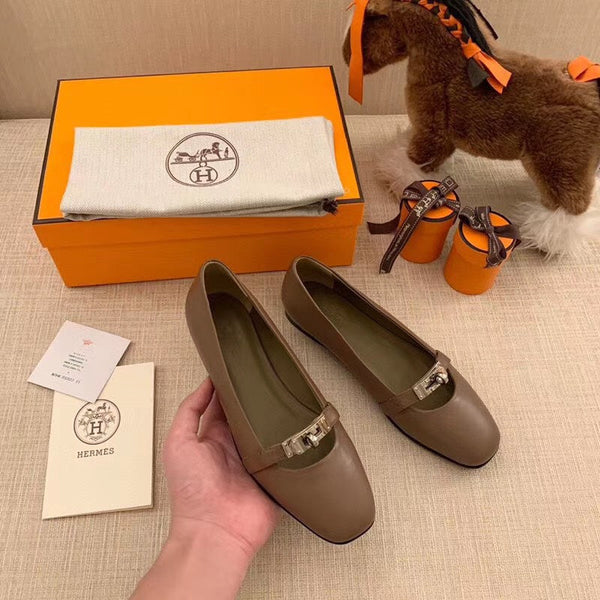 HM Liberty Ballet Flats Chocolate Sheepskin 679995