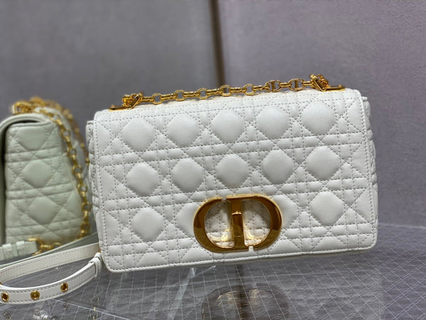 medium caro 25.5 white calfskin