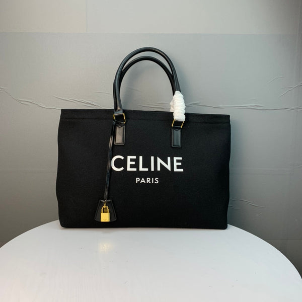 CL Cabas Tote 44cm Black Canvas 142092