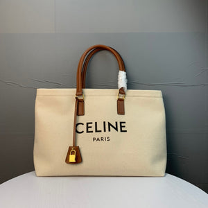 CL Cabas Tote 44cm Cream Canvas 142094