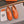 HM Men's Loafer Vibrant Orange Cowhide 509528