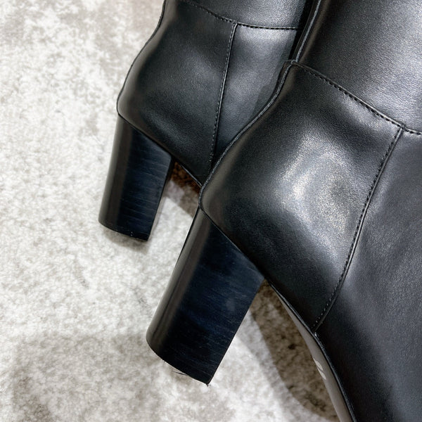 HM 26S Kelly Buckle Jumping Boots 6.5cm Black Leather 112940