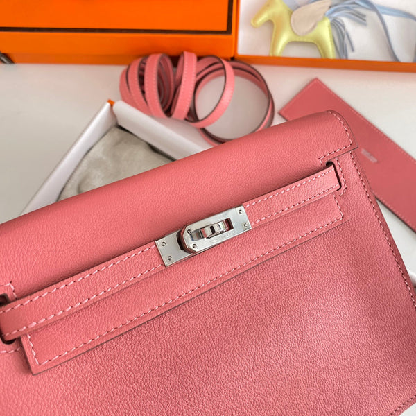 Kelly Danse II 22cm Pink Evercolor Leather Shw