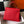 HM KELLY 25CM RED TOGO GOLD HARDWARE