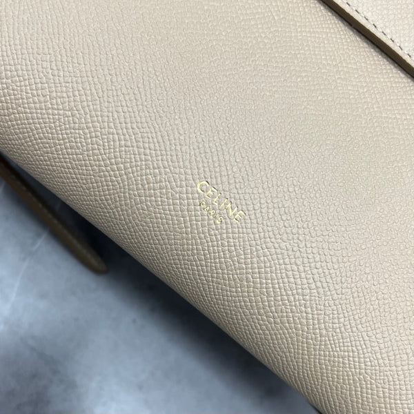 Celine Nano Belt Bag Beige Grain Leather