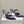 Manolo Mules Crystal Navy Blue Silk Satin 219378
